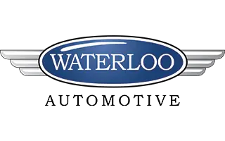 waterloo automotive logo with gray wings